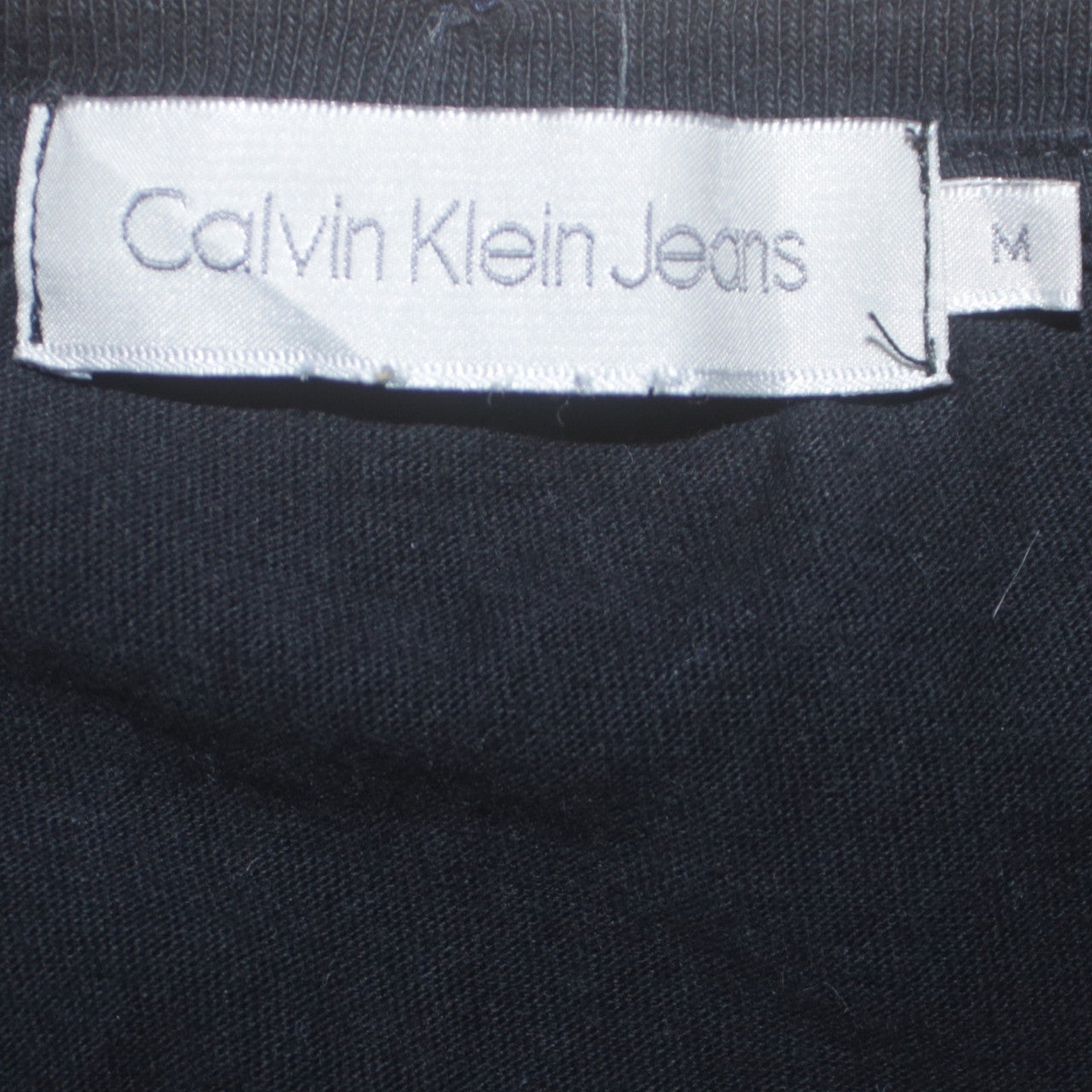 Womens UK Size M Calvin Klein Jeans Black Basic T-Shirt