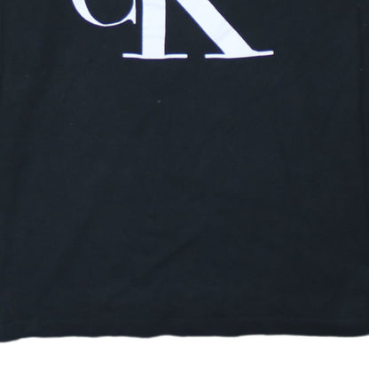 Womens UK Size M Calvin Klein Jeans Black Basic T-Shirt