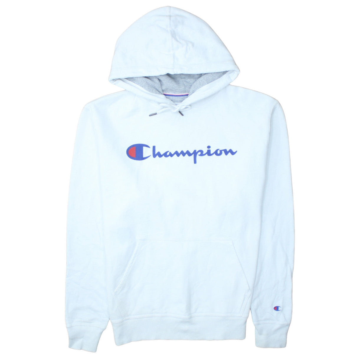 Mens UK Size M Champion White Pullover Hoodie