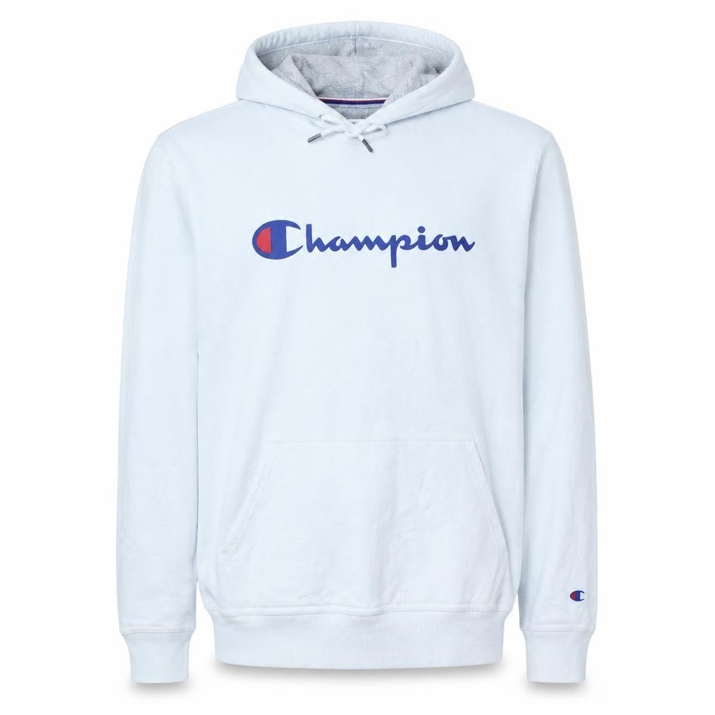 Mens UK Size M Champion White Pullover Hoodie