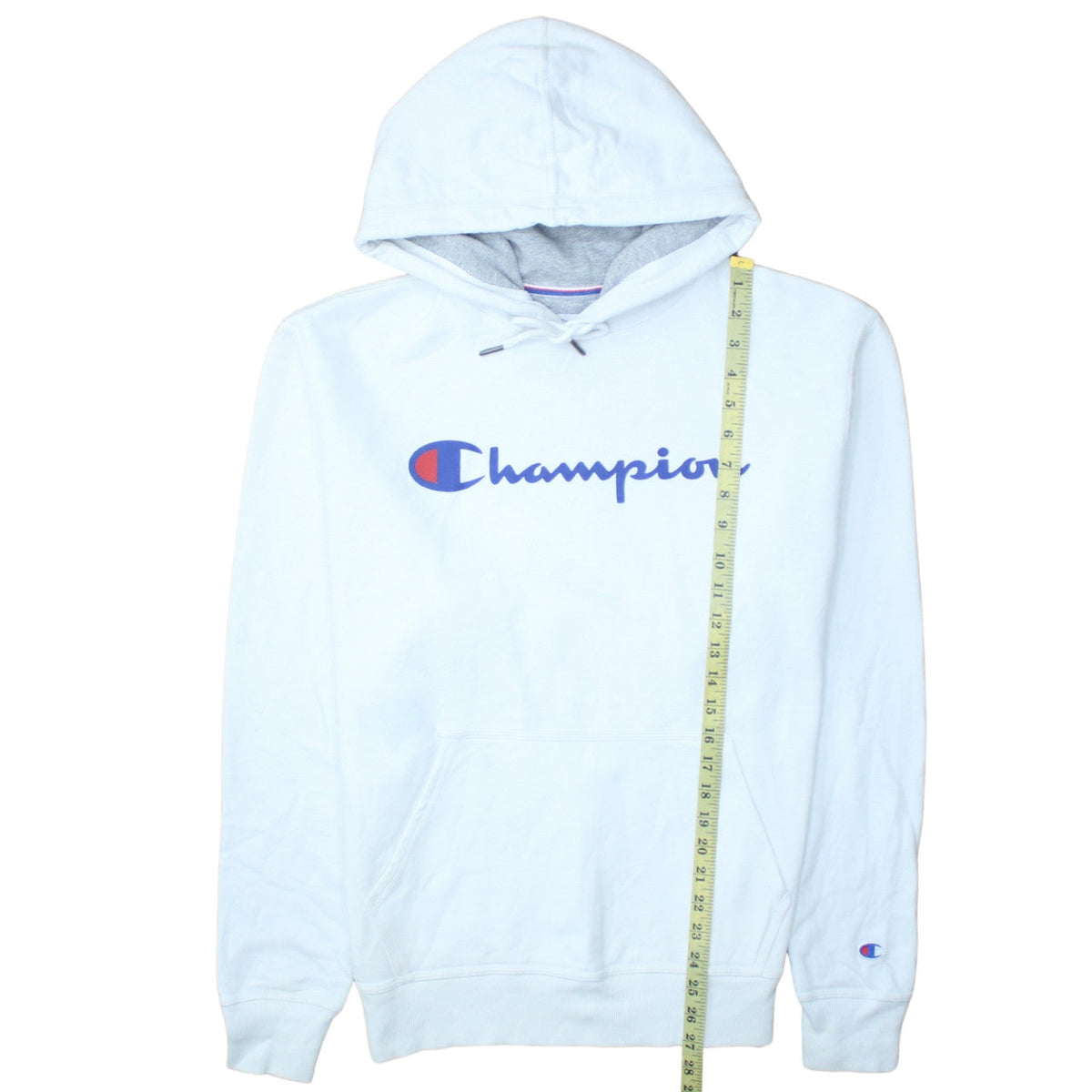 Mens UK Size M Champion White Pullover Hoodie