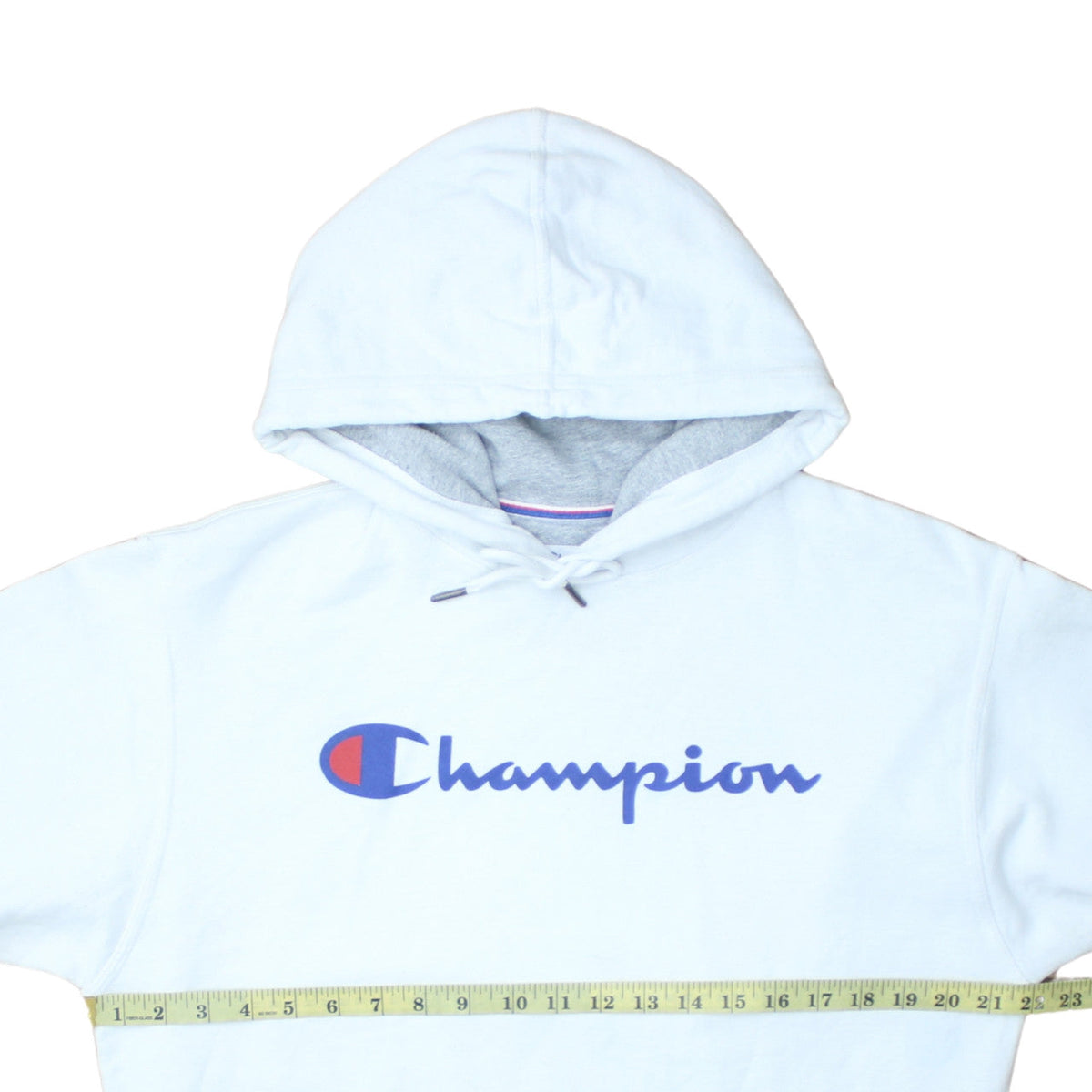 Mens UK Size M Champion White Pullover Hoodie