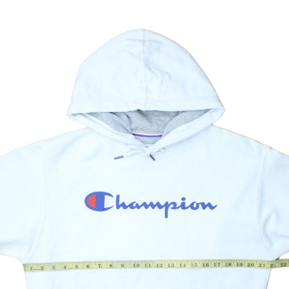 Mens UK Size M Champion White Pullover Hoodie