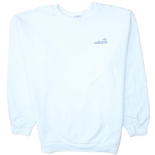 Womens UK Size 12 adidas White Pullover Sweatshirt