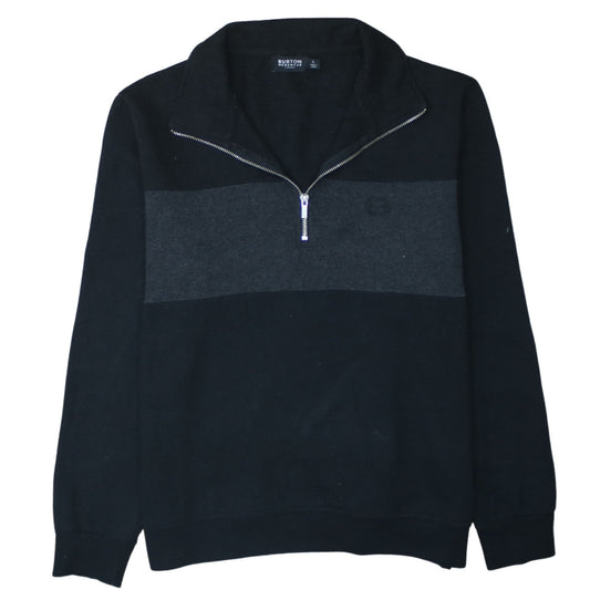 Mens UK Size L Burton Menswear Black Pullover Sweatshirt