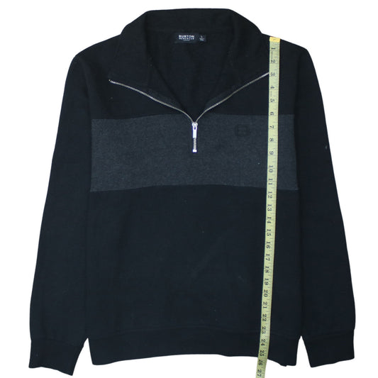 Mens UK Size L Burton Menswear Black Pullover Sweatshirt