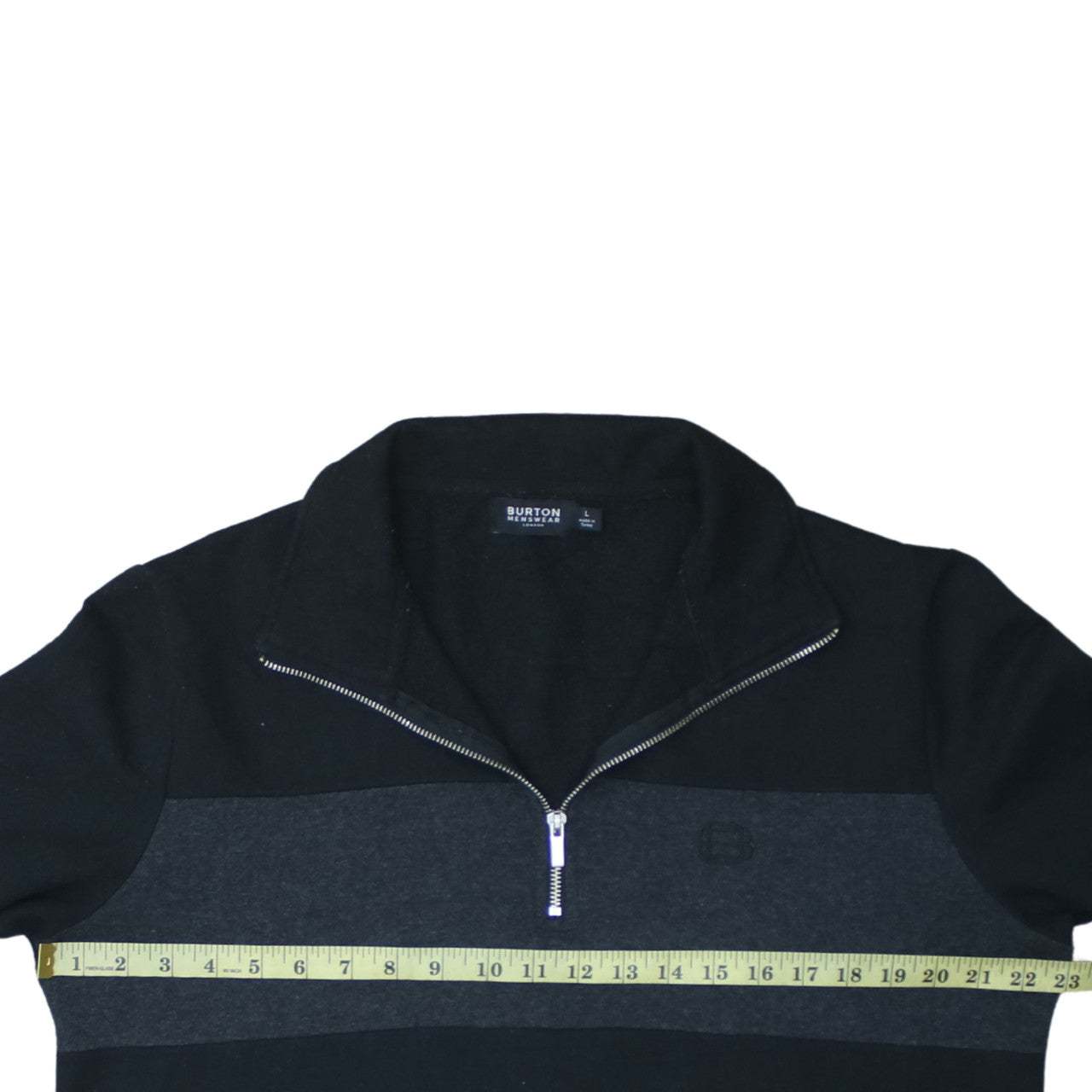 Mens UK Size L Burton Menswear Black Pullover Sweatshirt
