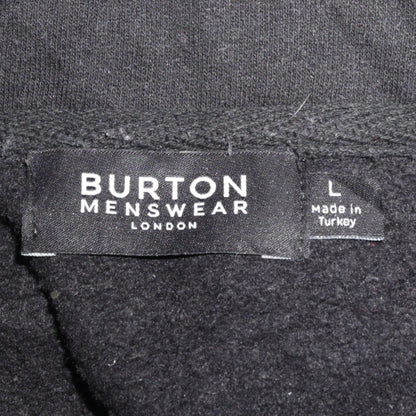 Mens UK Size L Burton Menswear Black Pullover Sweatshirt