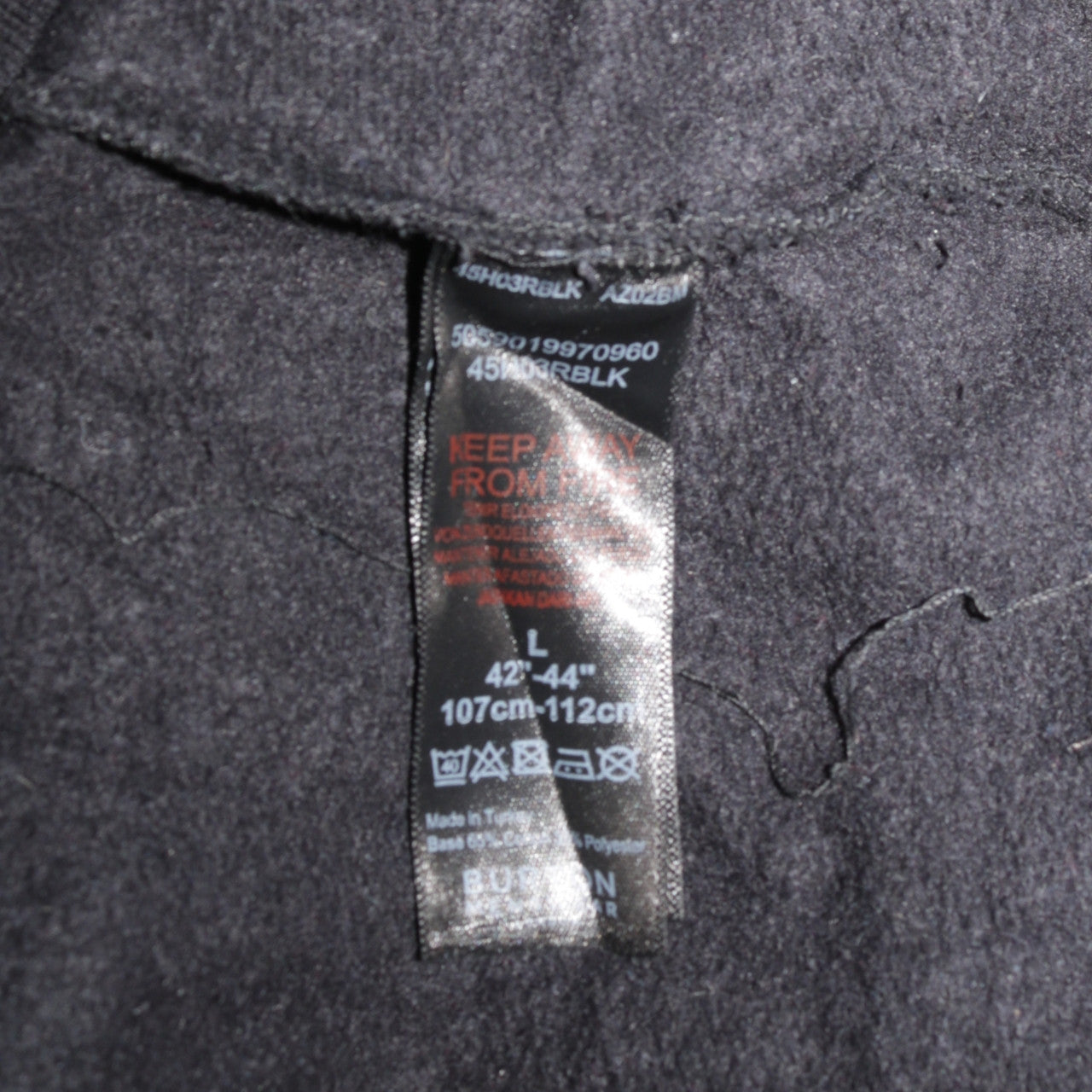 Mens UK Size L Burton Menswear Black Pullover Sweatshirt