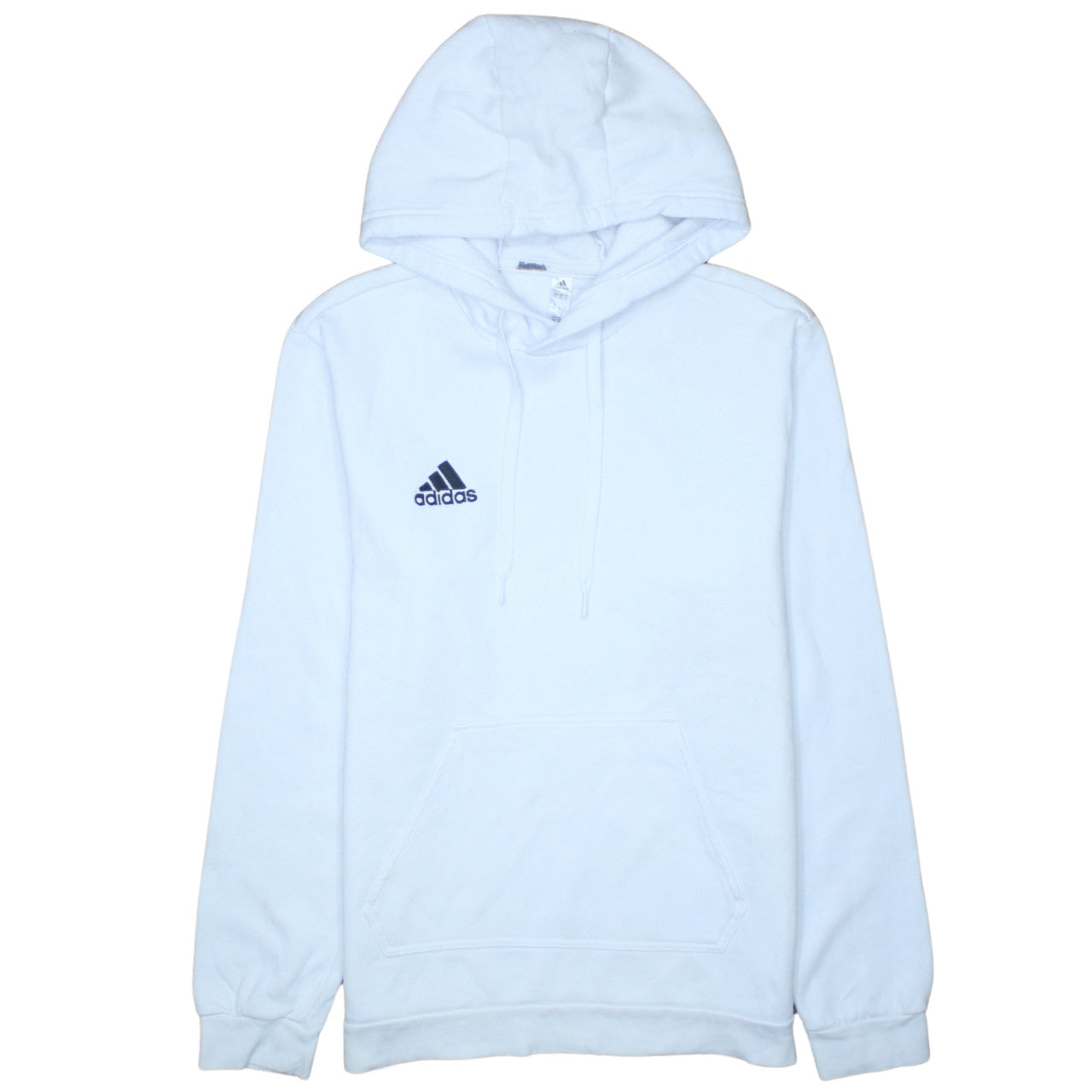Mens UK Size M adidas White Pullover Hoodie
