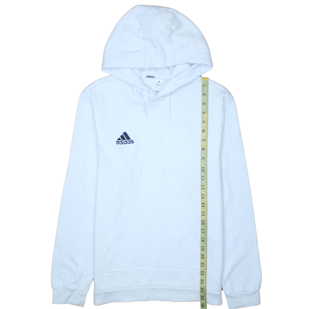 Mens UK Size M adidas White Pullover Hoodie