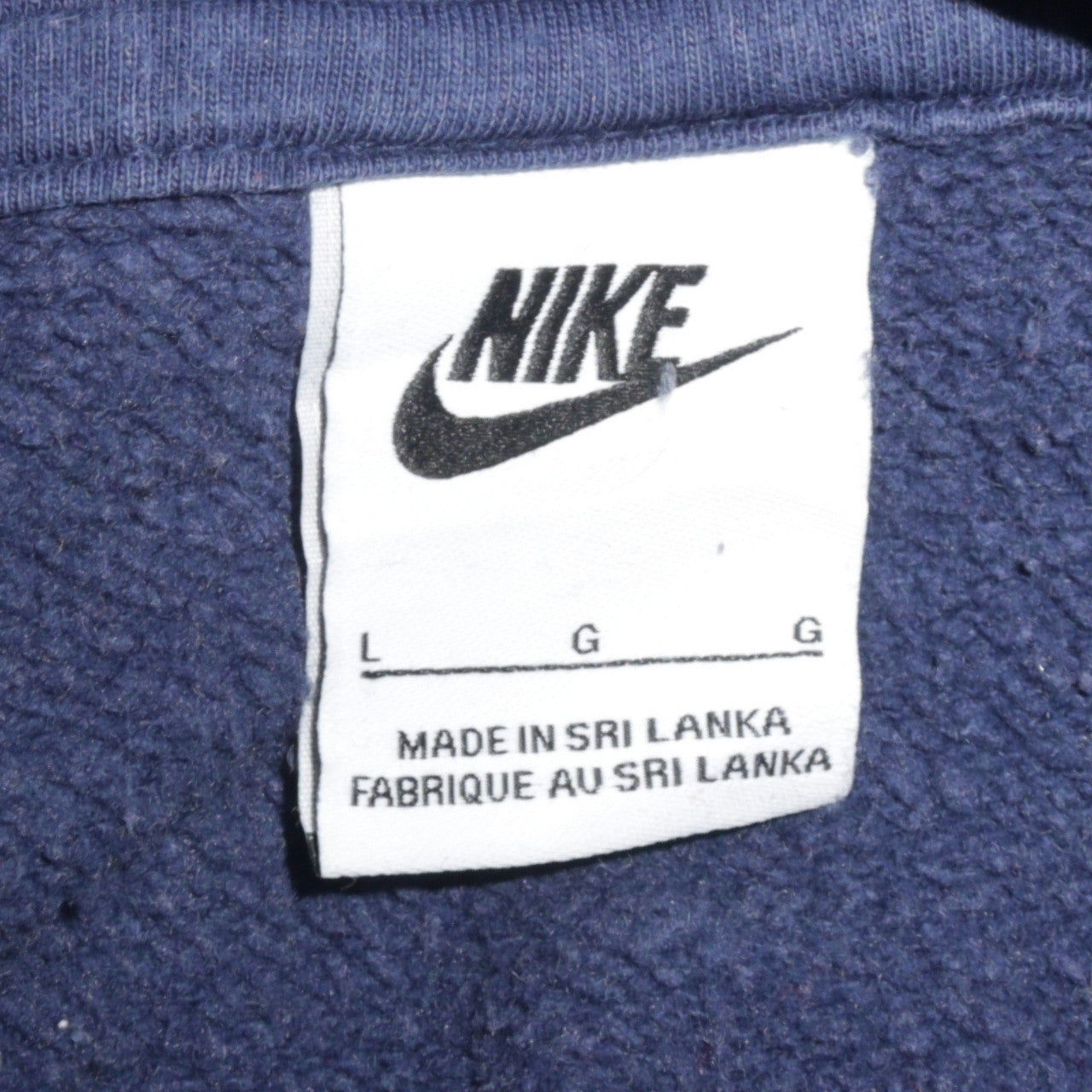Mens UK Size L Nike Blue Pullover Hoodie