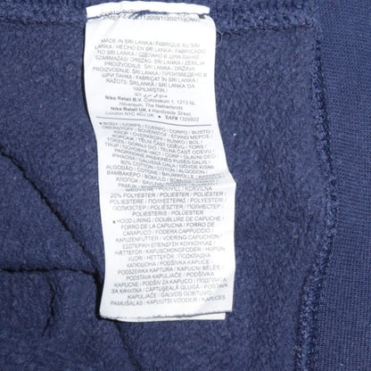 Mens UK Size L Nike Blue Pullover Hoodie