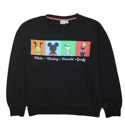 Womens UK Size L Disney Black Pullover Sweatshirt