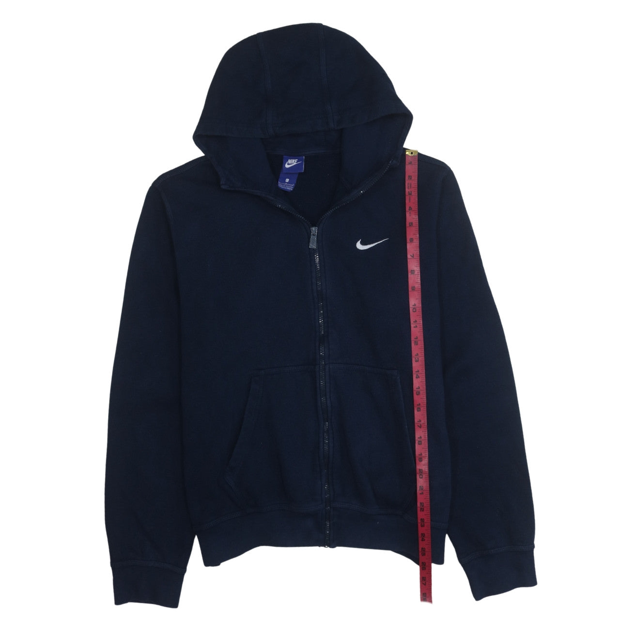 Mens UK Size L Nike Blue Full Zip Hoodie