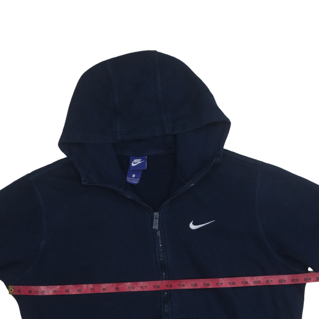 Mens UK Size L Nike Blue Full Zip Hoodie