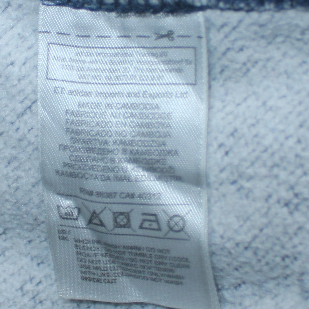Mens UK Size L Nike Blue Full Zip Hoodie
