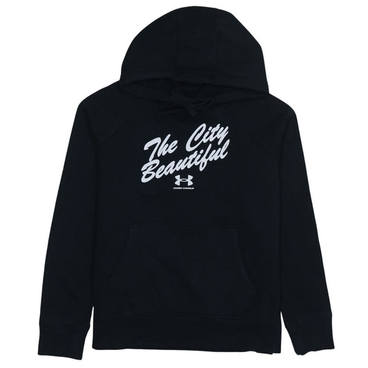 Womens UK Size S Under armour Black Pullover Hoodie