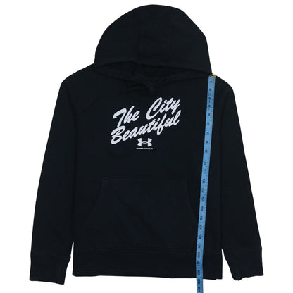 Womens UK Size S Under armour Black Pullover Hoodie