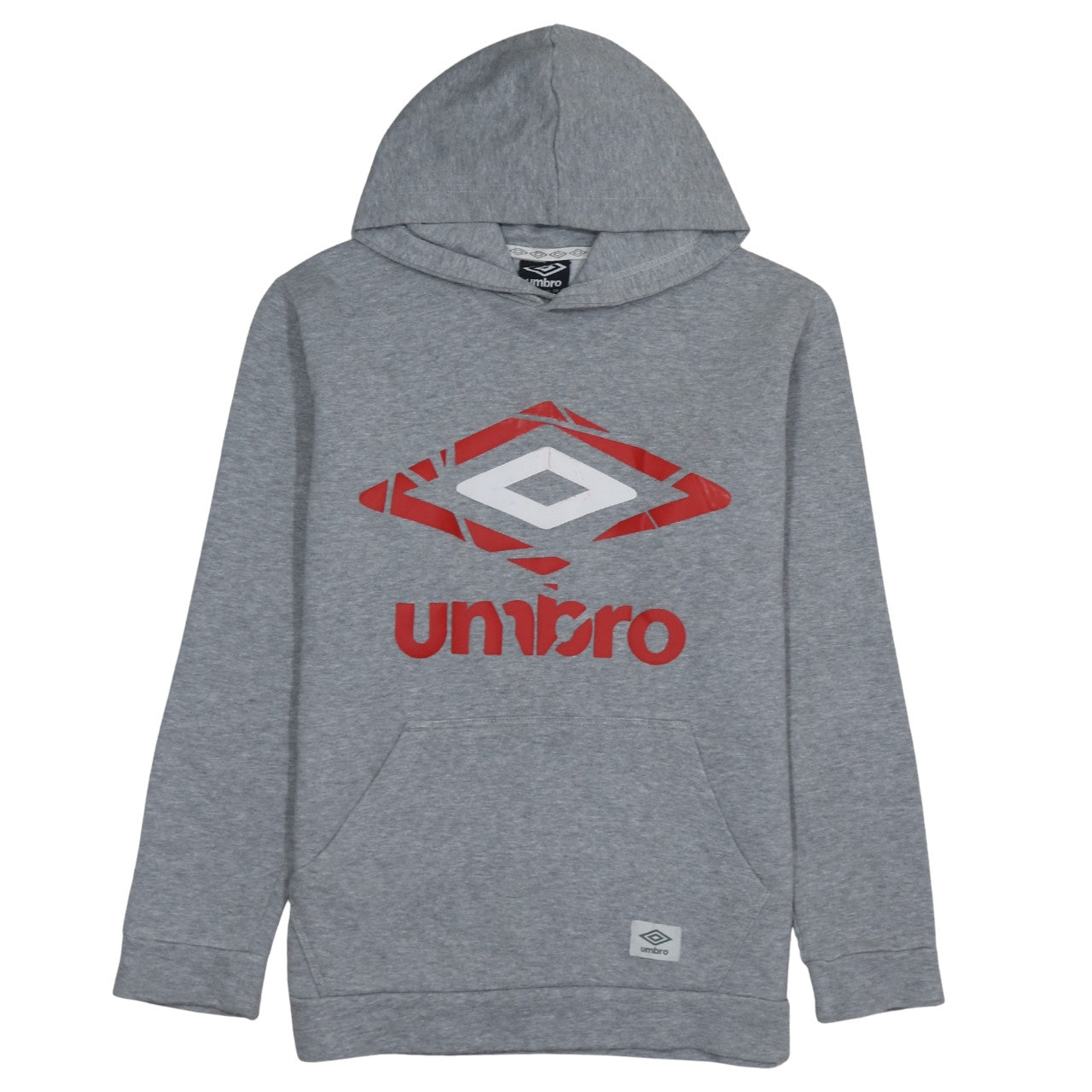 Mens UK Size S Umbro Grey Pullover Hoodie