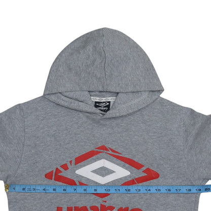 Mens UK Size S Umbro Grey Pullover Hoodie