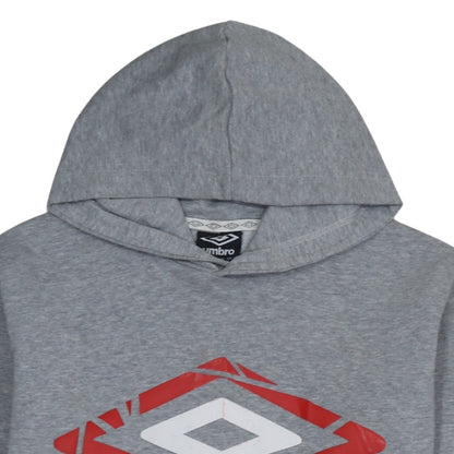 Mens UK Size S Umbro Grey Pullover Hoodie