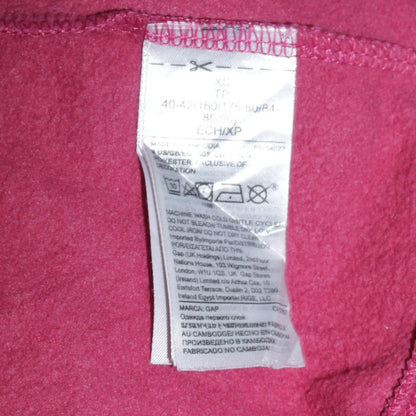 Womens UK Size XS Gap Red Full Zip Hoodie