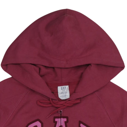 Womens UK Size XS Gap Red Full Zip Hoodie