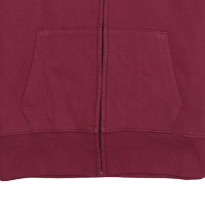 Womens UK Size XS Gap Red Full Zip Hoodie