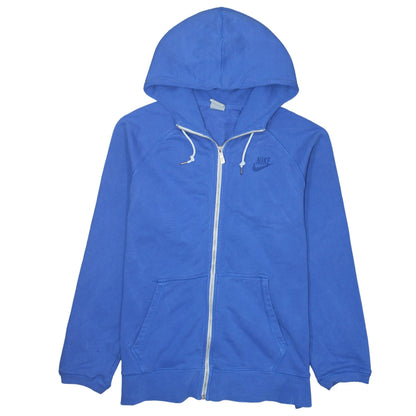 Mens UK Size L Nike Blue Full Zip Hoodie