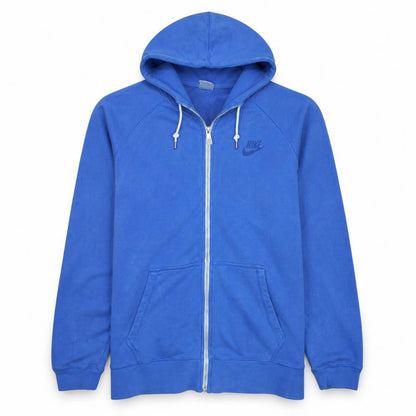Mens UK Size L Nike Blue Full Zip Hoodie