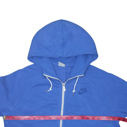 Mens UK Size L Nike Blue Full Zip Hoodie