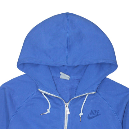 Mens UK Size L Nike Blue Full Zip Hoodie