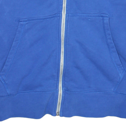 Mens UK Size L Nike Blue Full Zip Hoodie