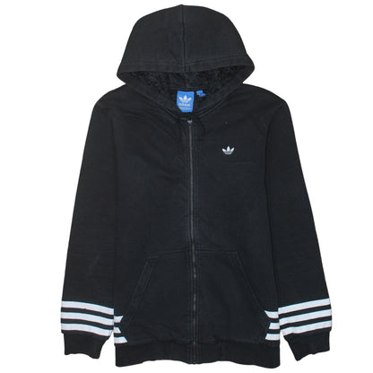 Mens UK Size M adidas Black Full Zip Hoodie