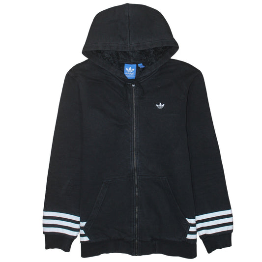 Mens UK Size M adidas Black Full Zip Hoodie