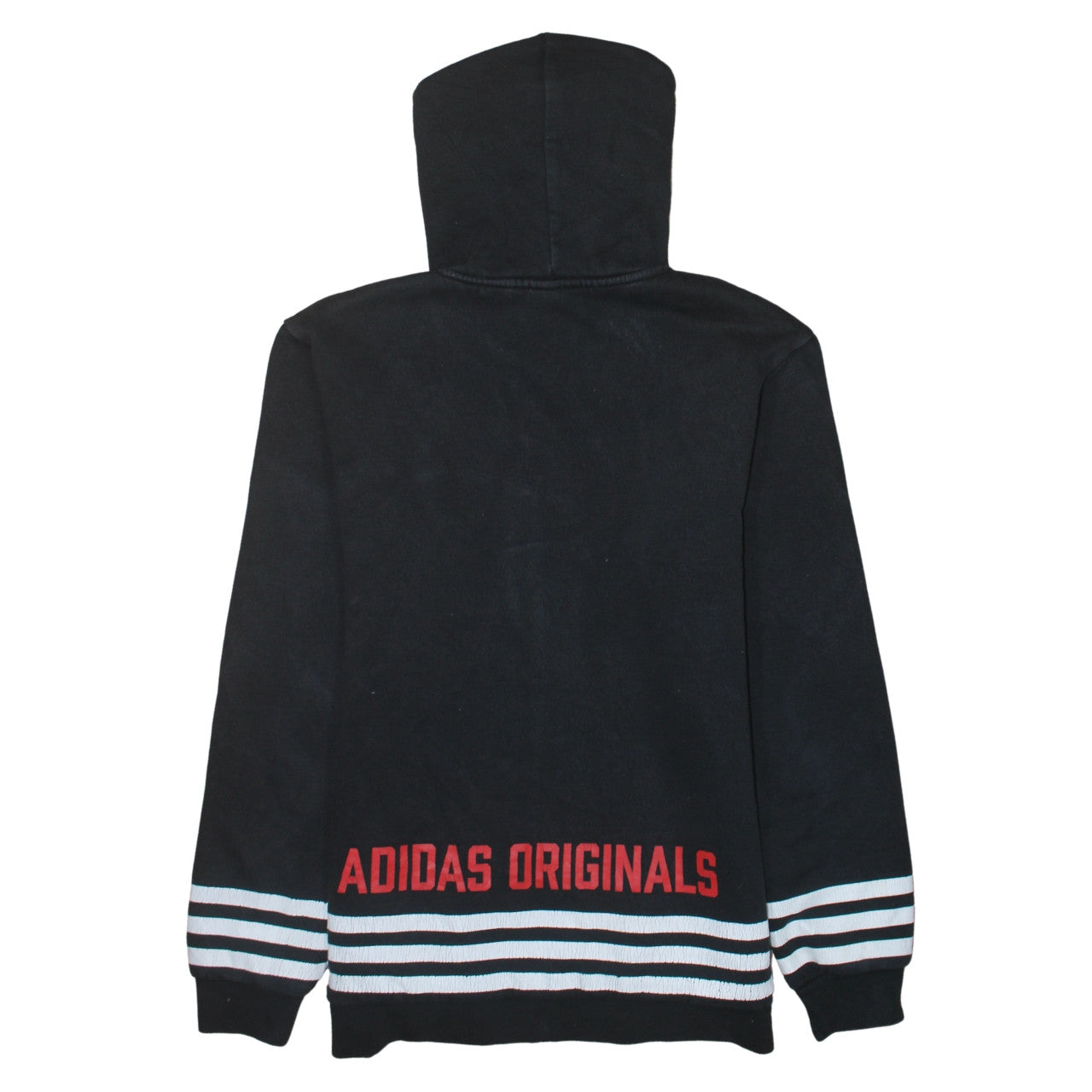 Mens UK Size M adidas Black Full Zip Hoodie