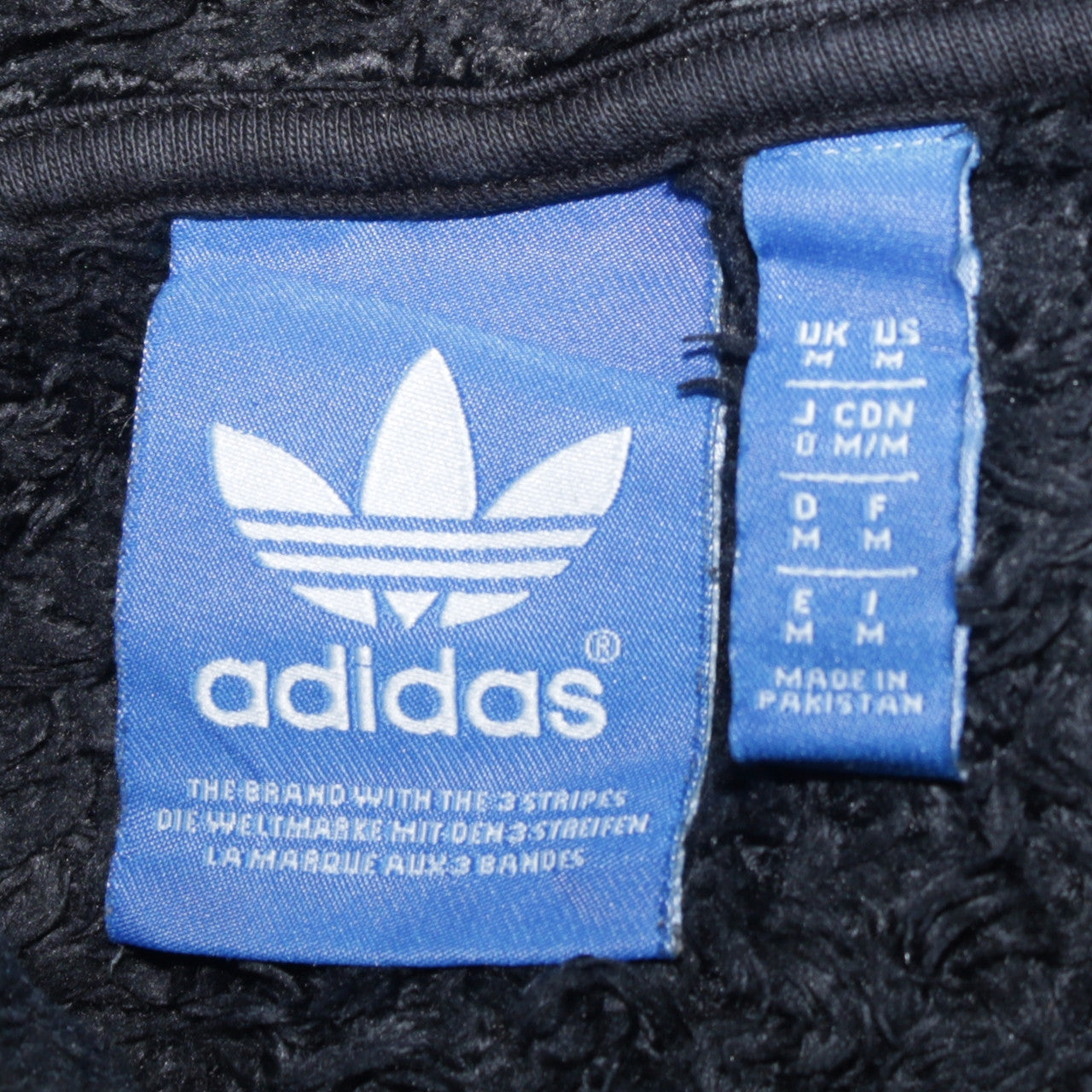 Mens UK Size M adidas Black Full Zip Hoodie