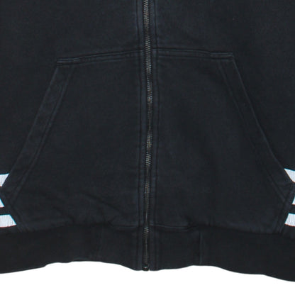 Mens UK Size M adidas Black Full Zip Hoodie