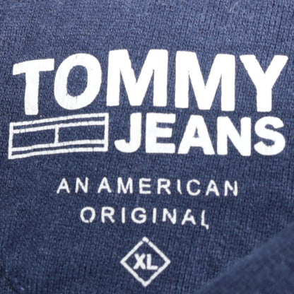 Mens UK Size XL Tommy Jeans Blue Pullover Hoodie