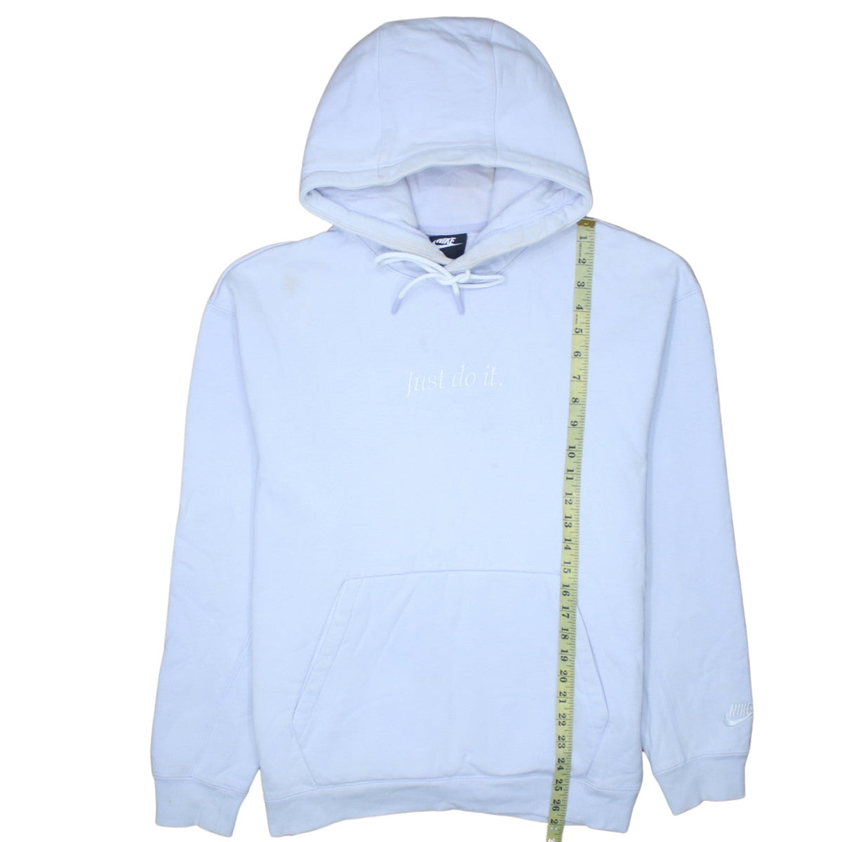 Womens UK Size M Nike White Pullover Hoodie