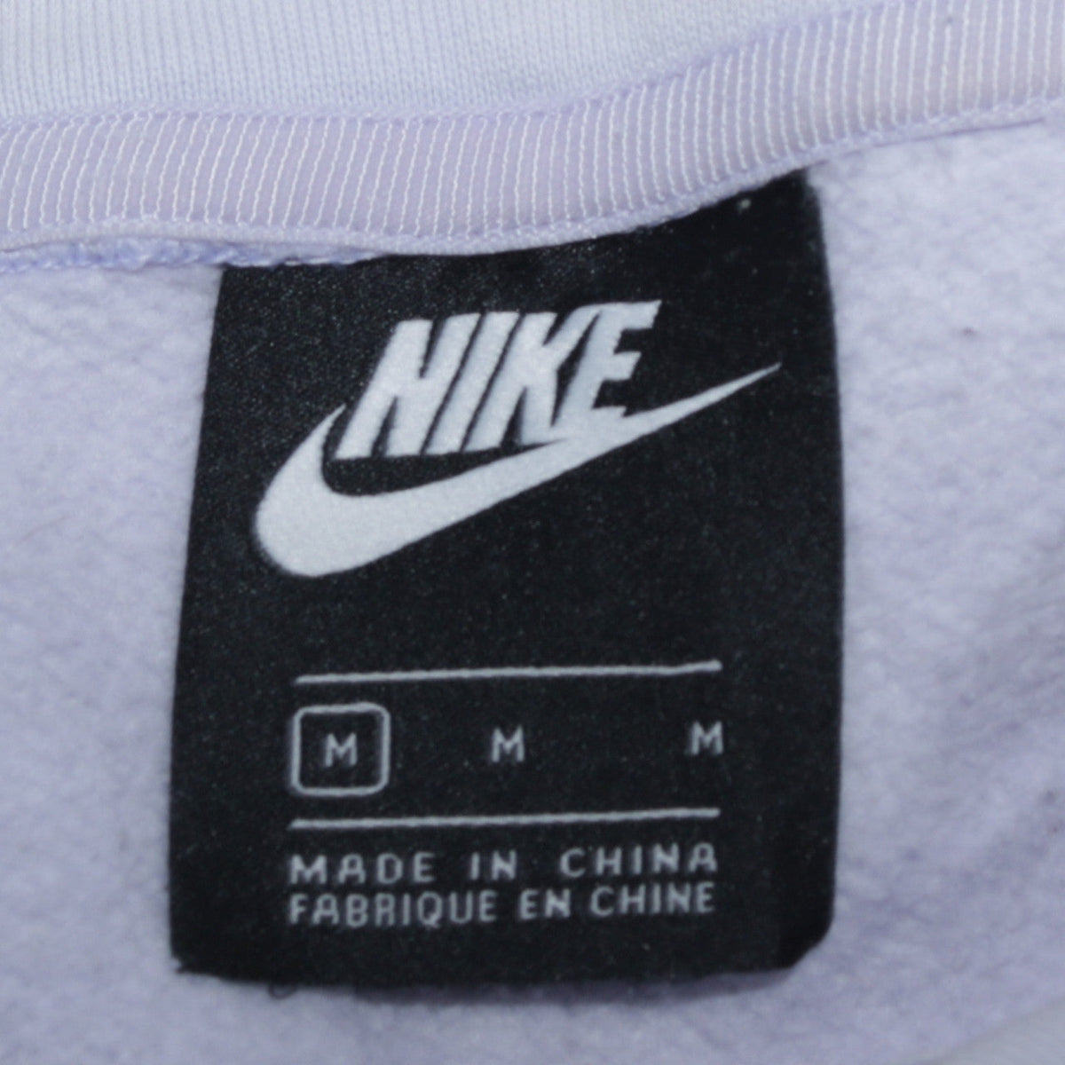 Womens UK Size M Nike White Pullover Hoodie