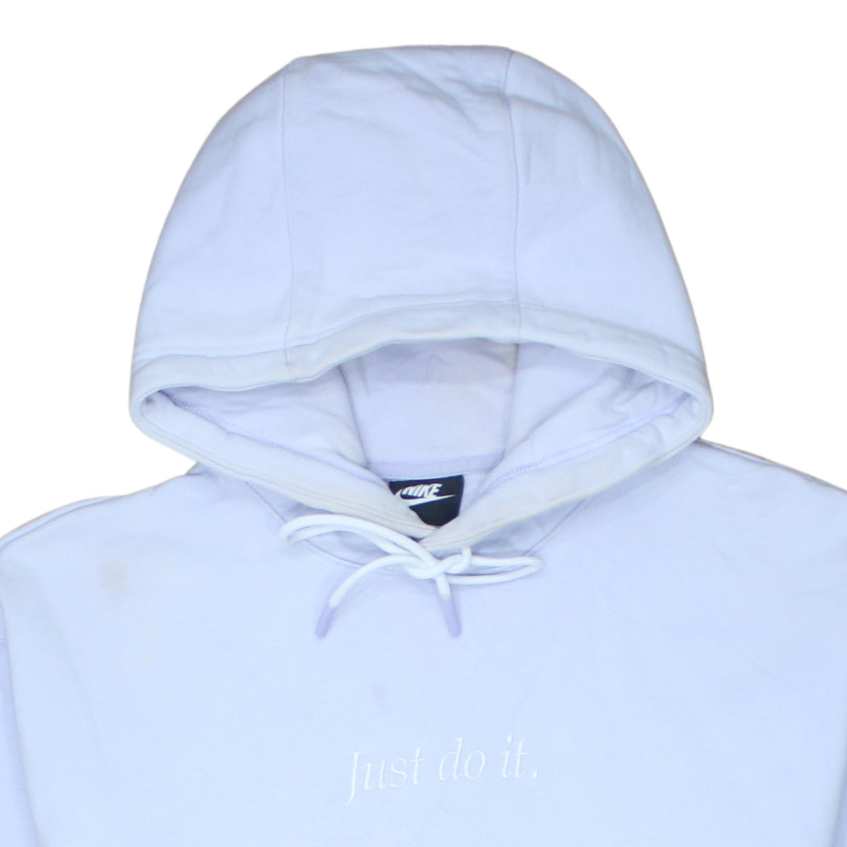 Womens UK Size M Nike White Pullover Hoodie