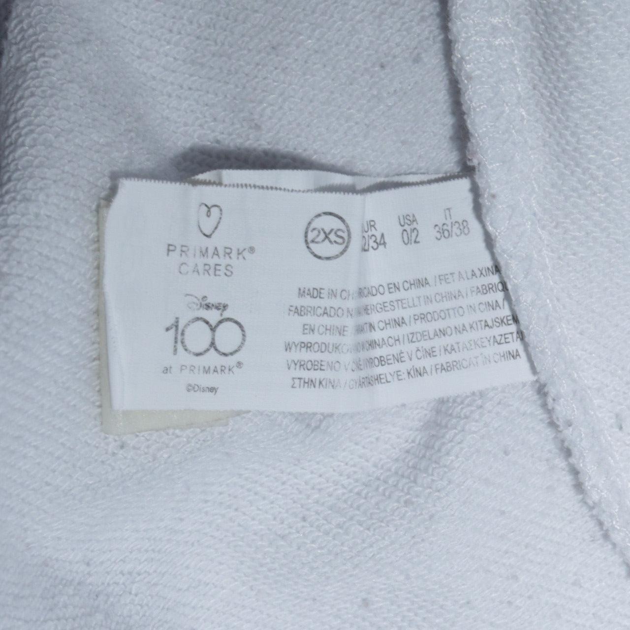 Womens UK Size 2XS Primark White Pullover Sweatshirt