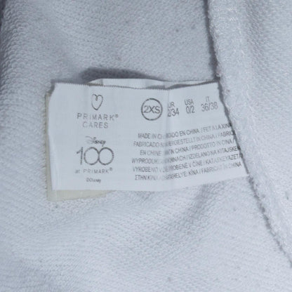 Womens UK Size 2XS Primark White Pullover Sweatshirt
