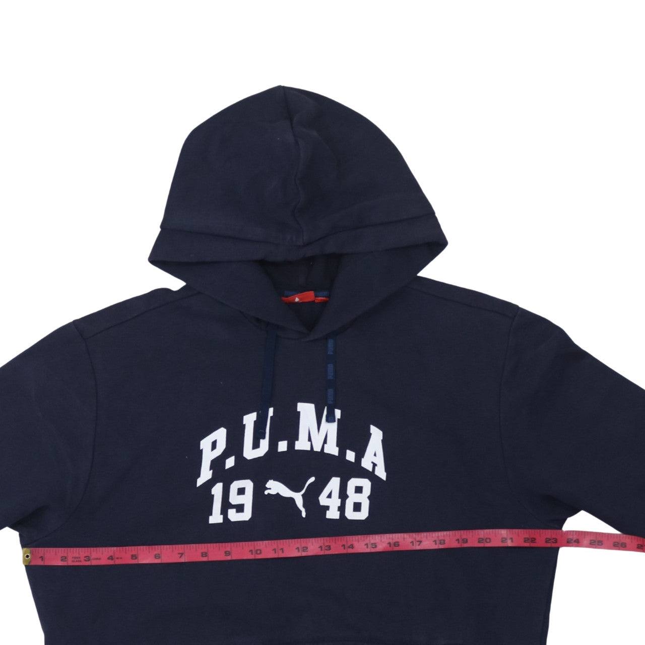 Mens UK Size L PUMA Blue Pullover Hoodie