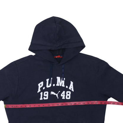 Mens UK Size L PUMA Blue Pullover Hoodie