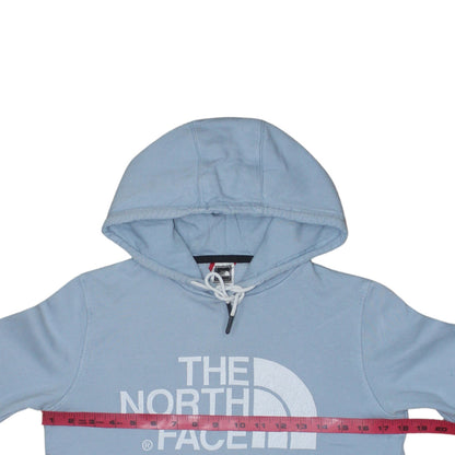 Womens UK Size XS The North Face Blue Pullover Hoodie