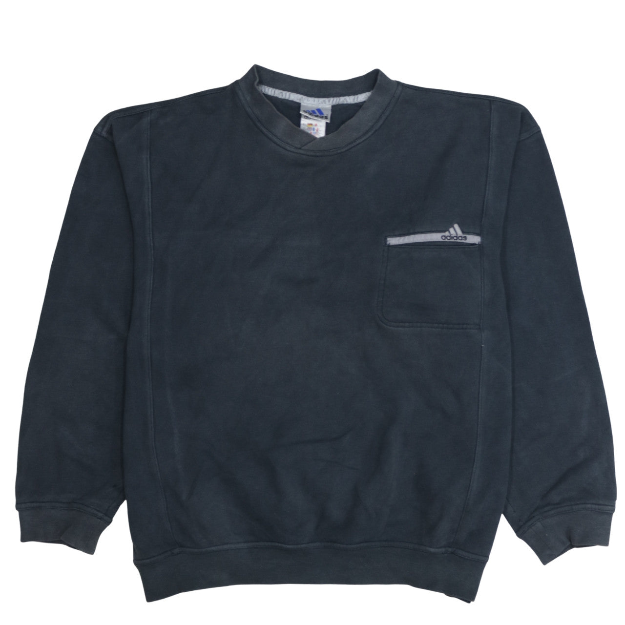 Mens UK Size L adidas Blue Pullover Sweatshirt