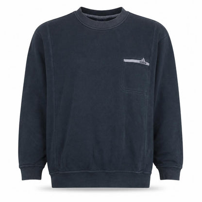 Mens UK Size L adidas Blue Pullover Sweatshirt